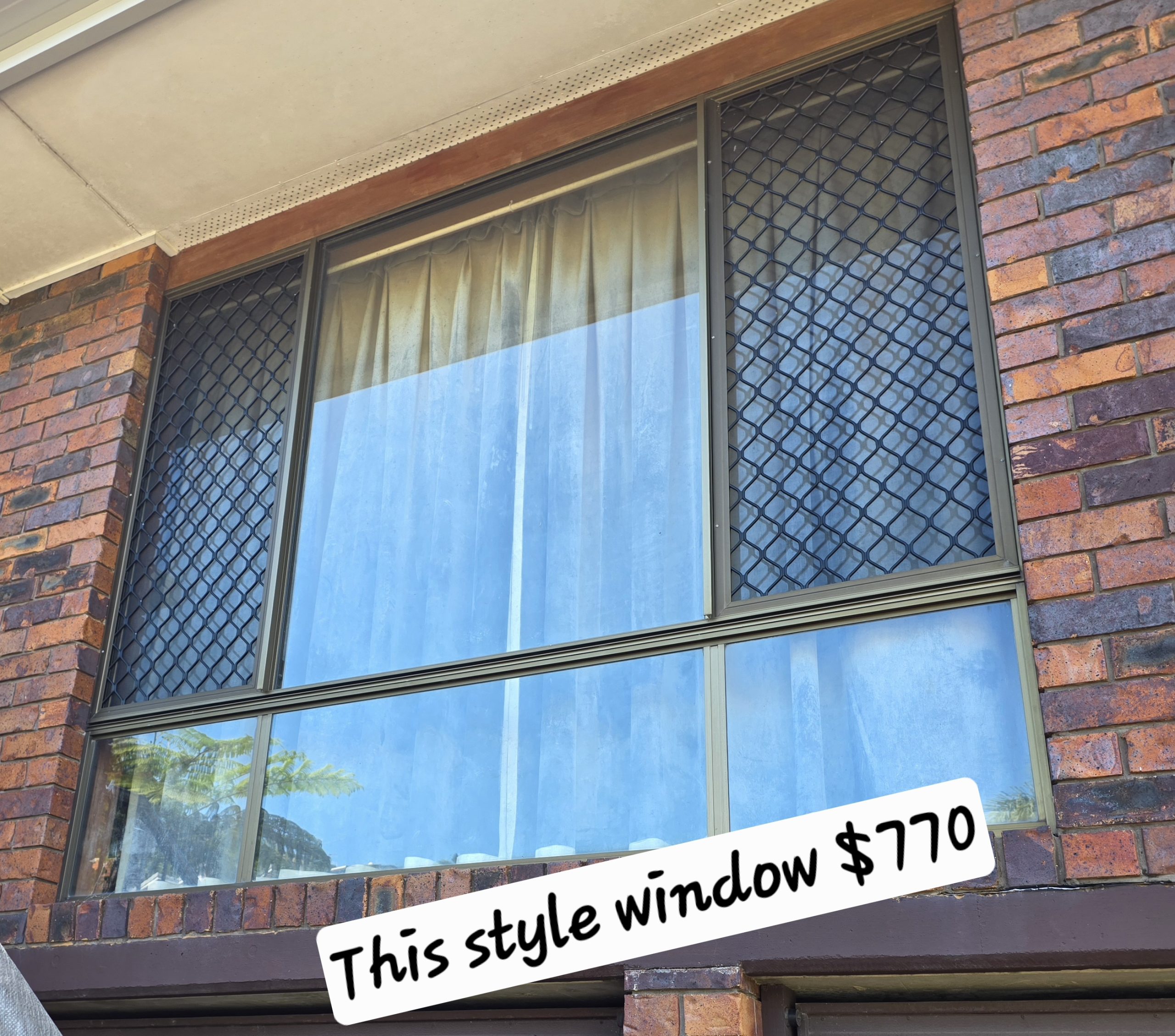 Aluminium Window Painting 2026 prices $770 double window excluding security screens